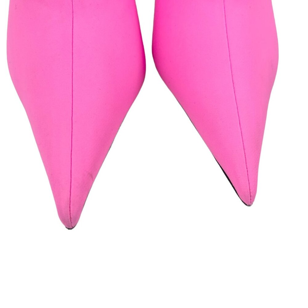 NWOB Balenciaga Pink Knife Pointed Toe Sock Boots - Picture 5 of 15